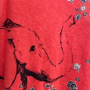 Justice tank top with elephant